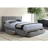 Storage Platform Bed in Grey 5330 International Furniture